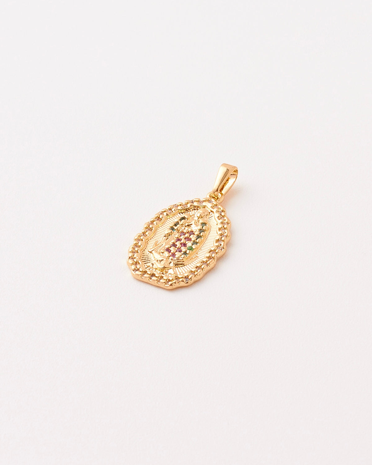 Dije Virgen Guadalupe Grande Multicolor - 21mm x 15mm