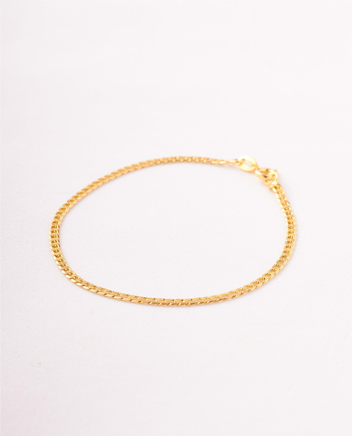 PULSERA CUBANA PLANA - 20CM, 2MM
