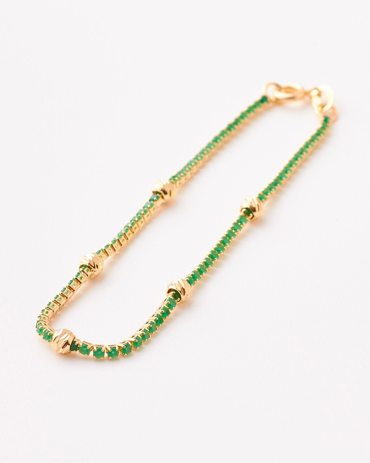 Pulsera Tennis Esmeralda Balin - 18cm x 2mm