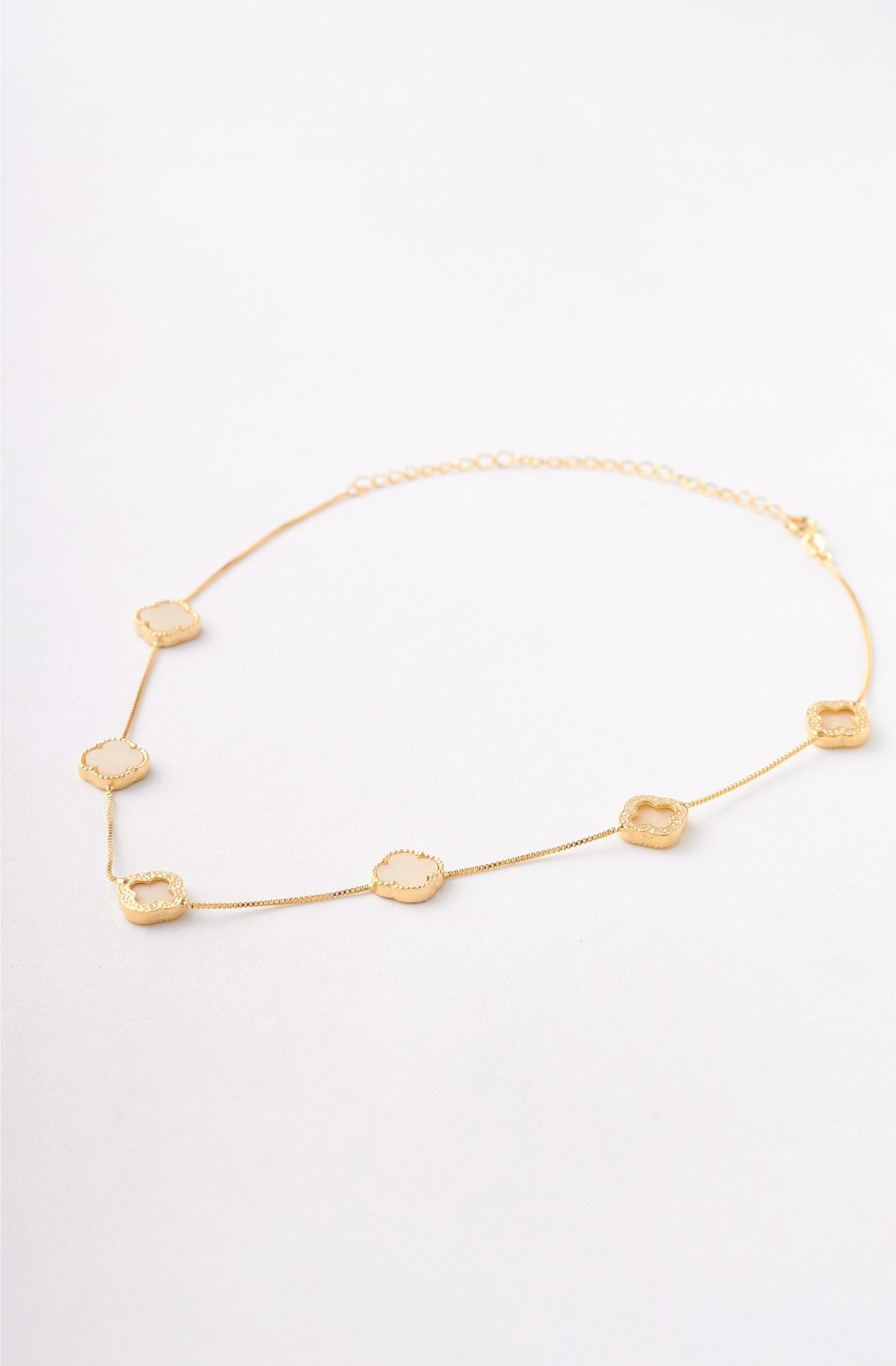 SET COLLAR VENECIANA VAN CLEEF 6 TREBOL