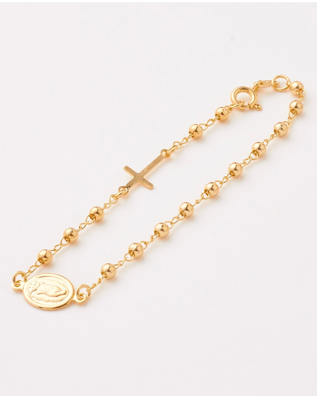 Pulsera Denario Virgen Guadalupe - 18cm, 3.2mm