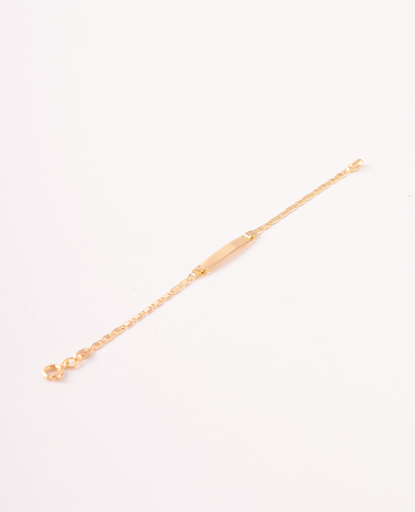 PULSERA PLACA NIÃ0 14CM 2.5MM