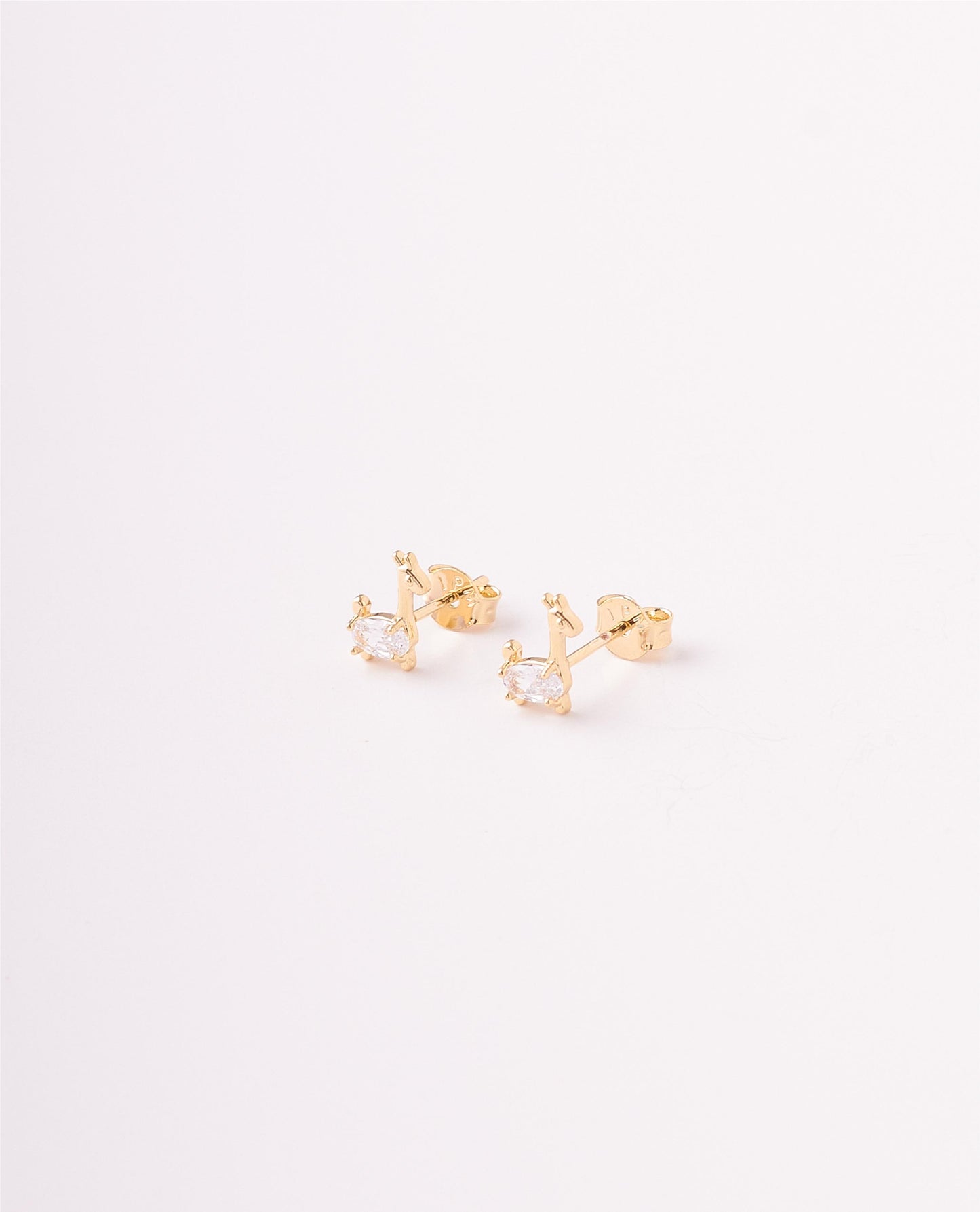 TOPOS FIGURA LLAMA CIRCONES CRISTAL - 7X8MM