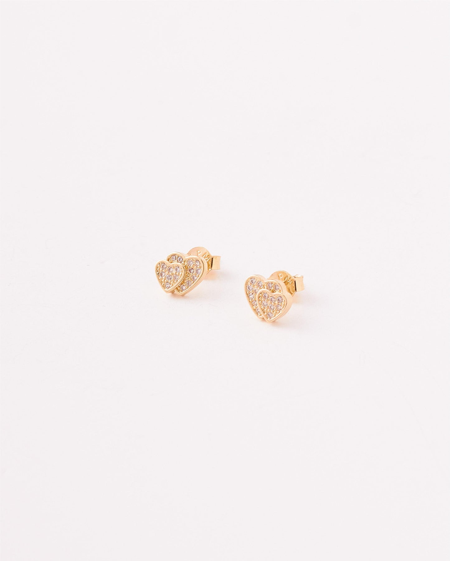 TOPO DOBLE CORAZON PIEDRAS 8MM