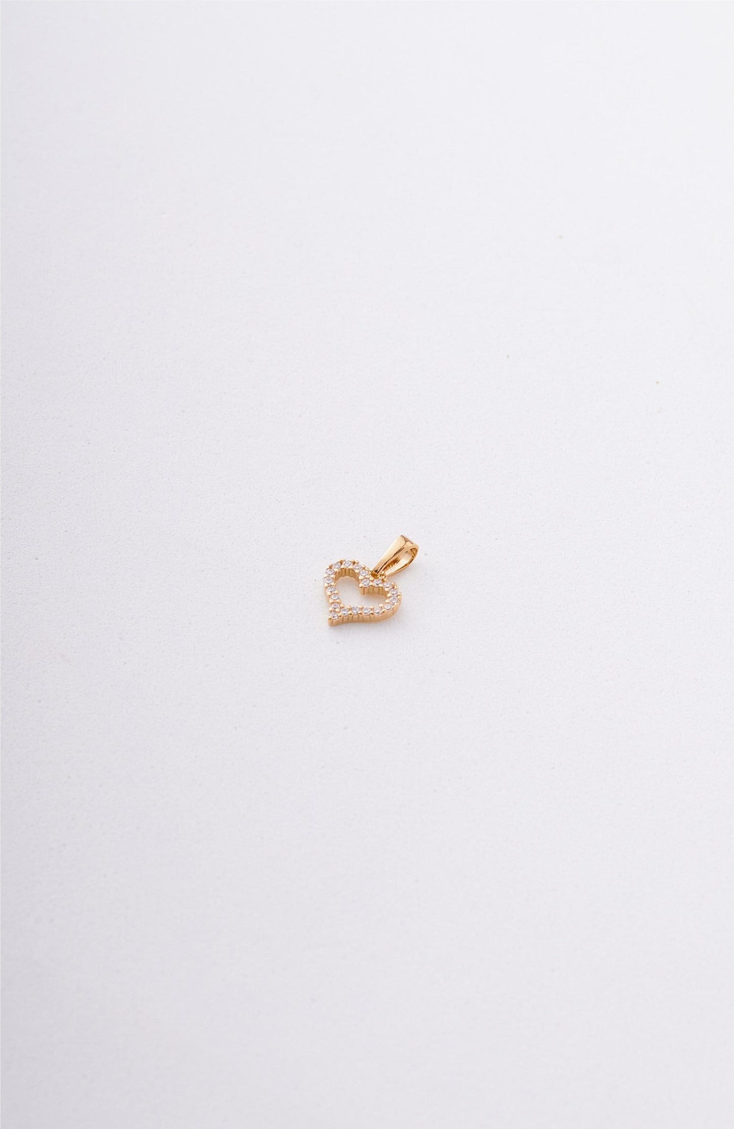 DIJE FIGURA CORAZON CIRCONES