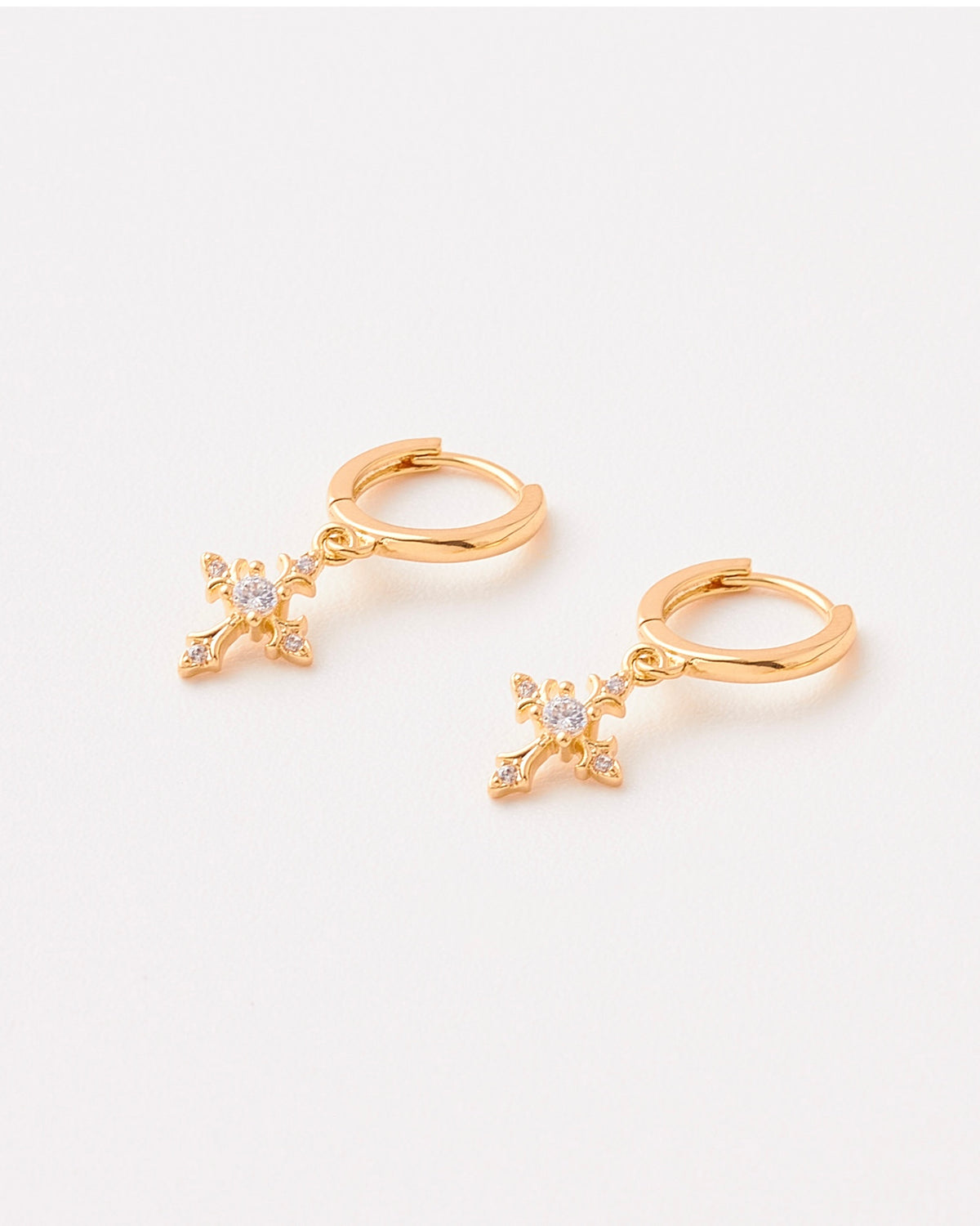 Aretes Cruz Cristal