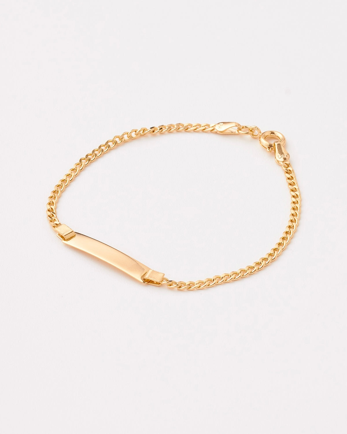 Pulsera Placa Tejido Cubana - 16cm