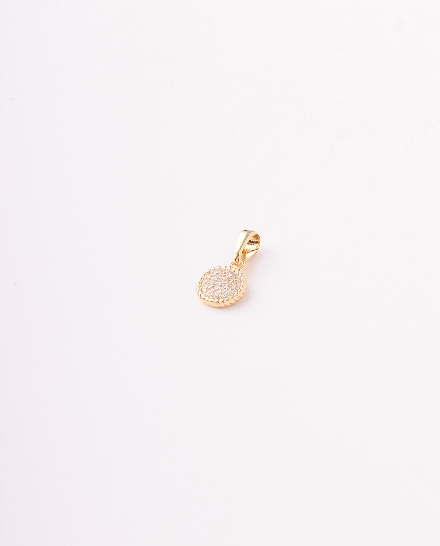 DIJE FIGURA CIRCULO CIRCONES - 8MM