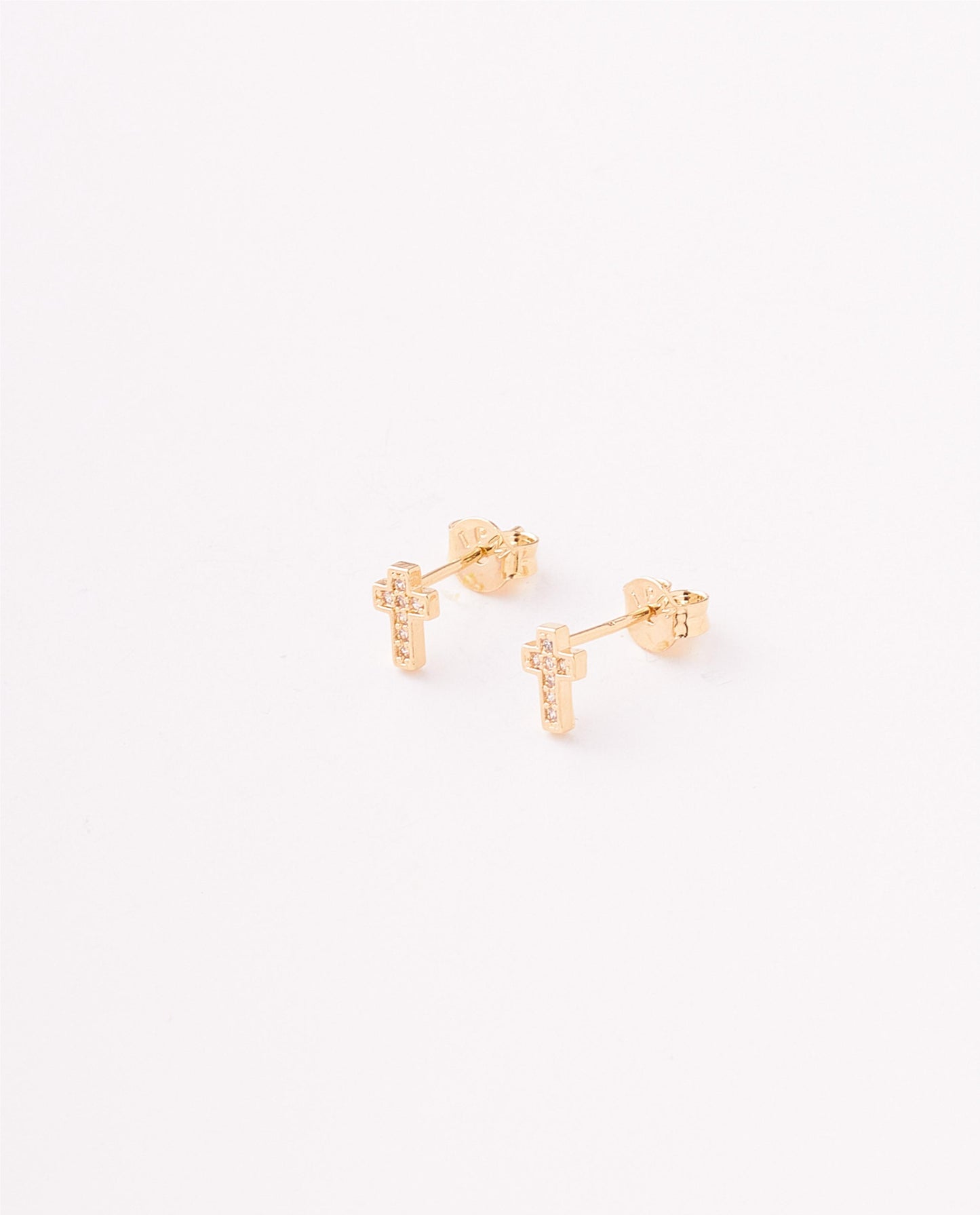 TOPO CRUZ CON PIEDRAS MINI 4MM