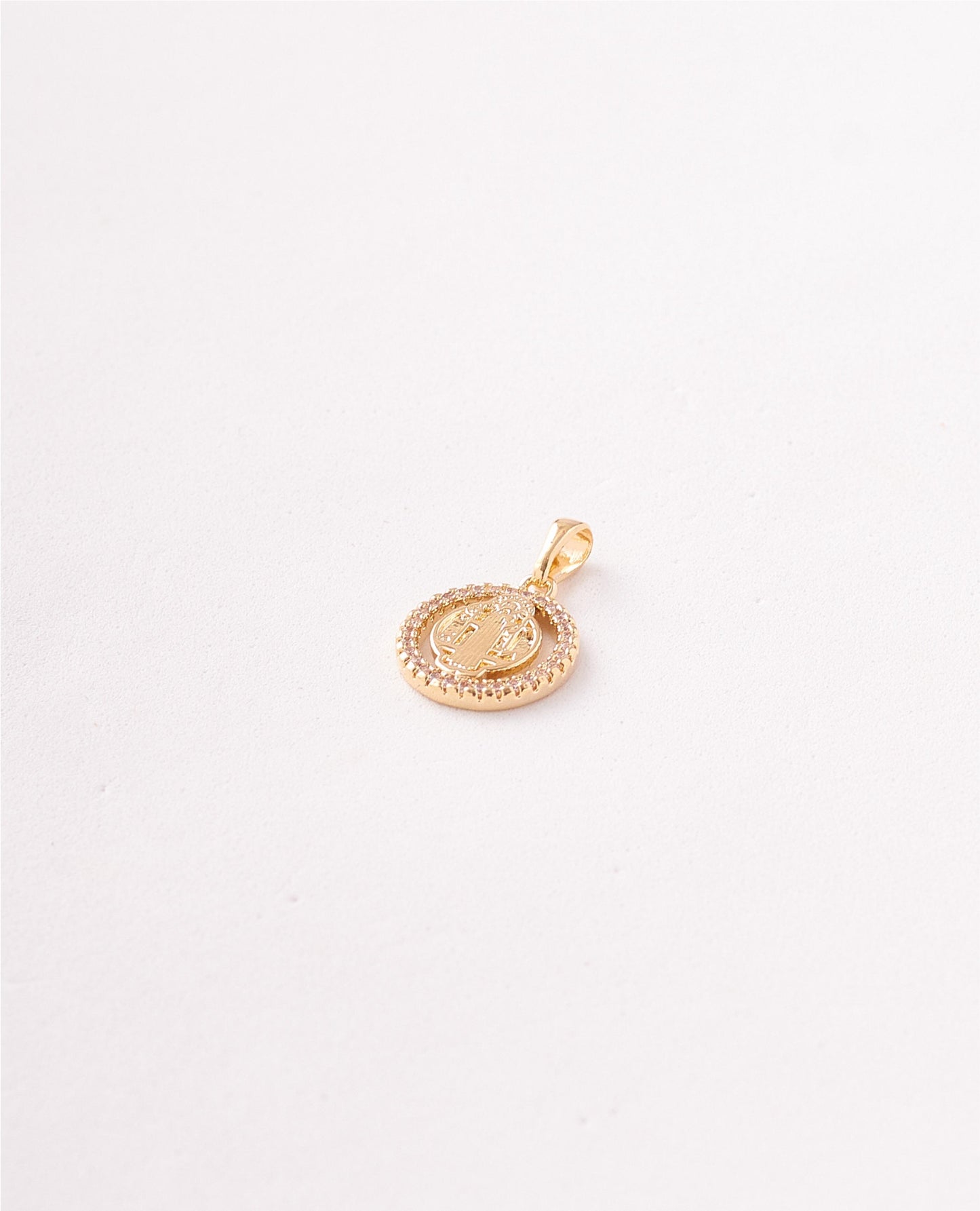 DIJE SAN BENITO CIRCONES - 13X21MM