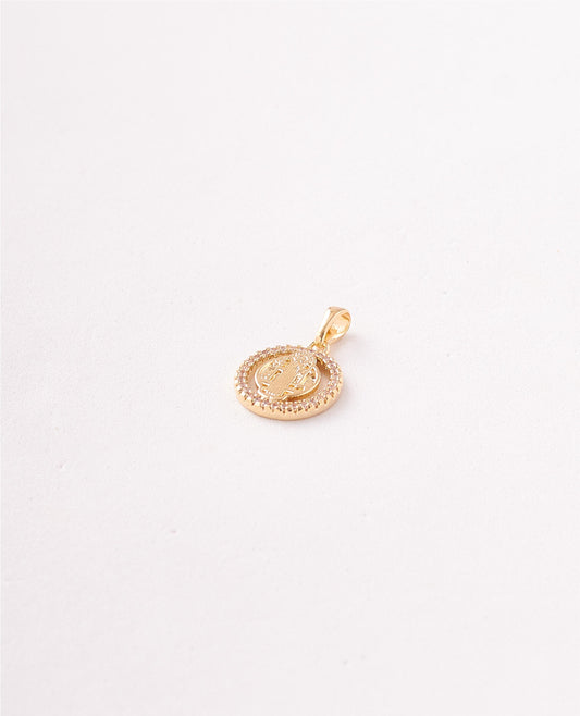 DIJE SAN BENITO CIRCONES - 13X21MM