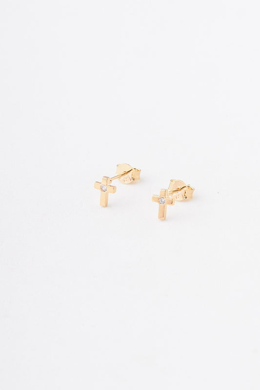 Topos Cruz Circón Pequeño - 7mm