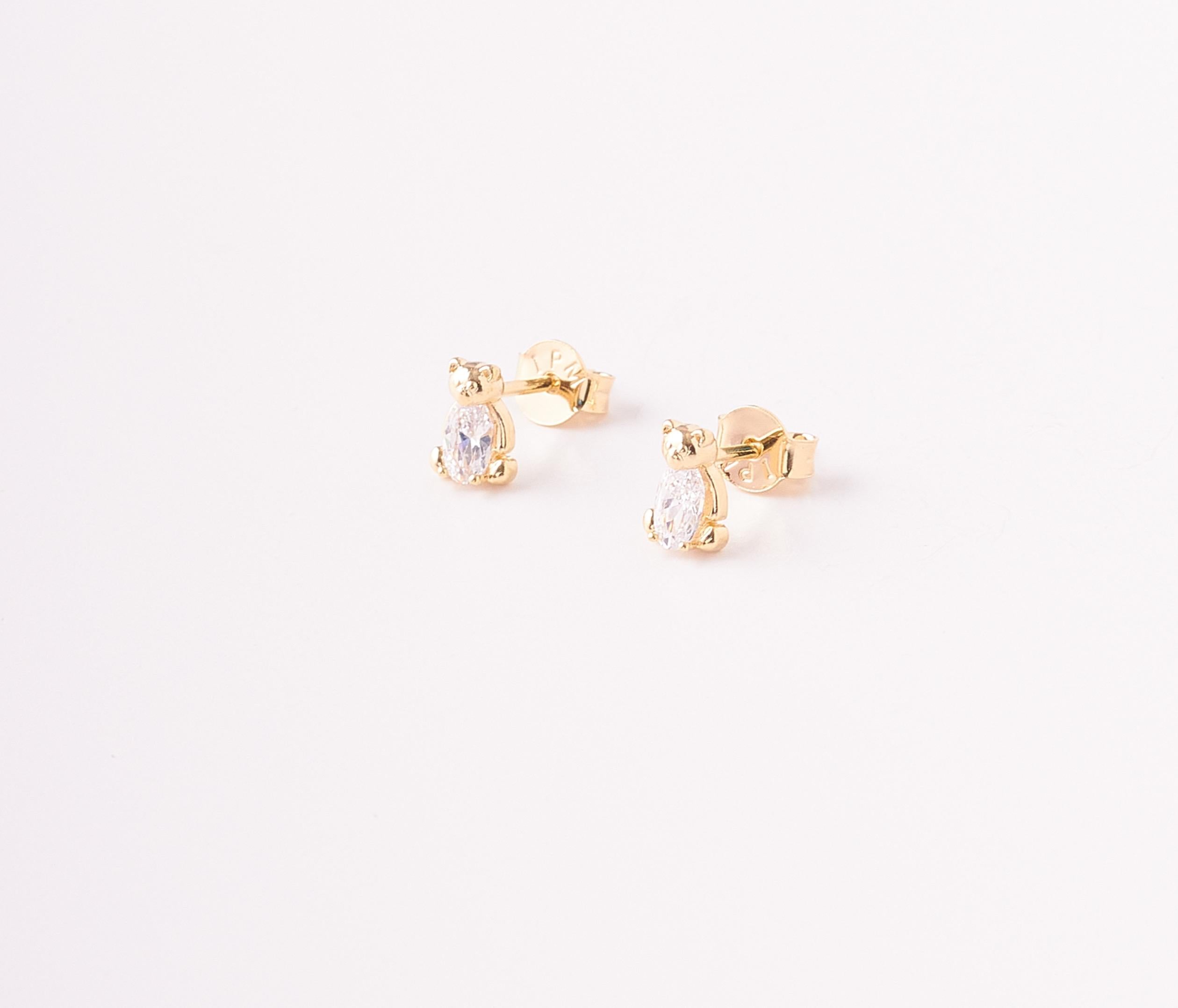 Topos Figura Osito Circón - 5X7mm