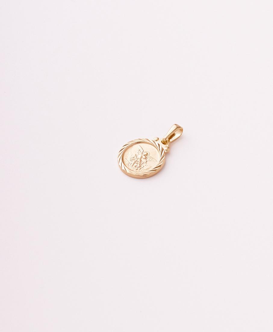 Dije San Miguel Arcangel Diamantado - 13mm