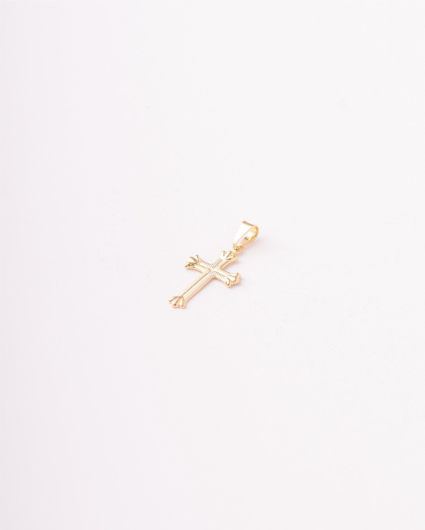 DIJE CRUZ DIAMANTADA - 13X27MM