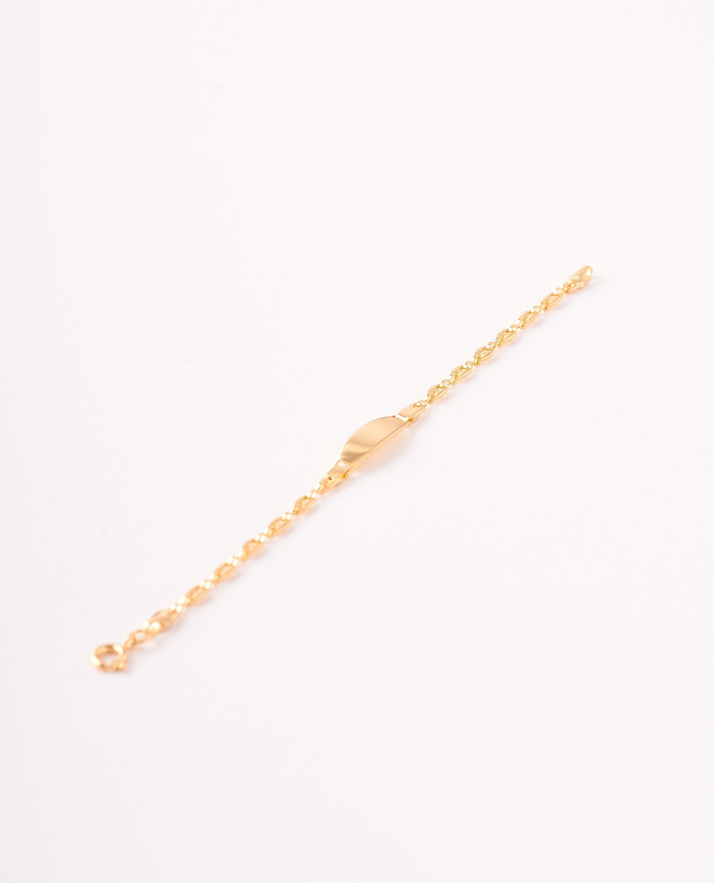 PULSERA PLACA NIÃ0 GUCHI MINI 14CM , 2MM