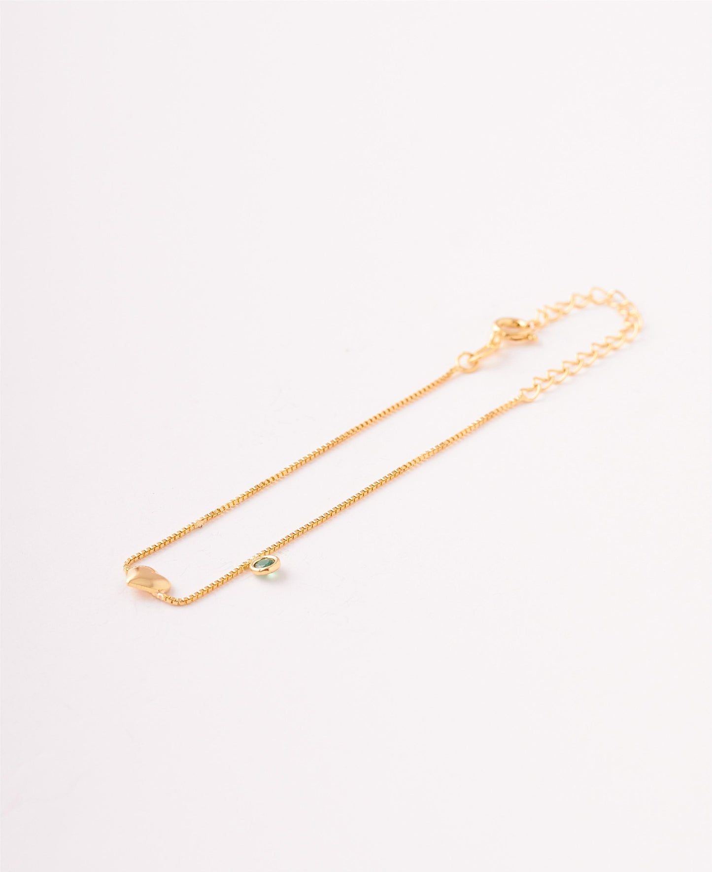 PULSERA LOVE CIRCON VERDE  16CM+6CM