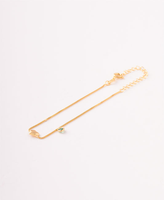 PULSERA LOVE CIRCON VERDE  16CM+6CM