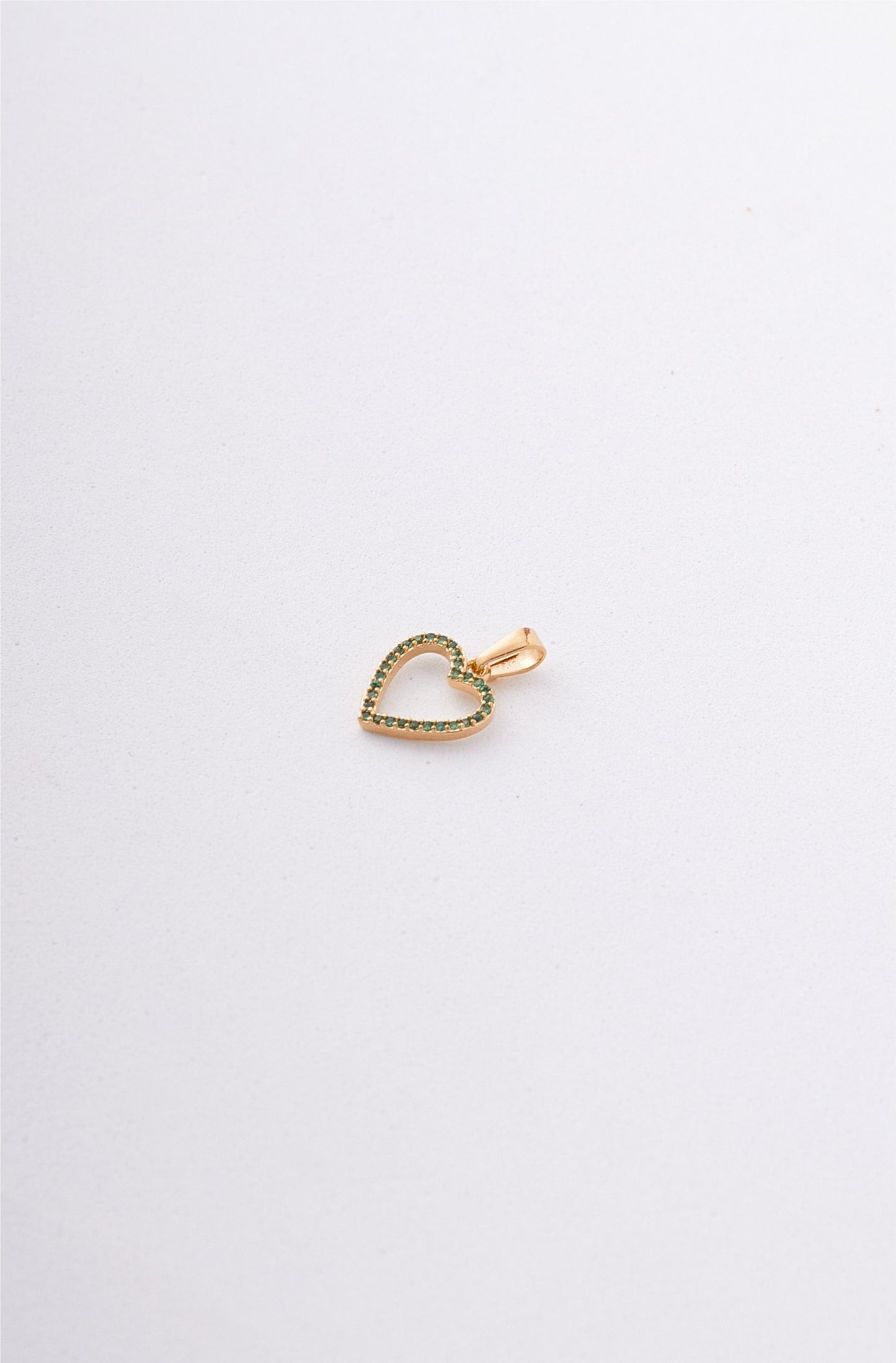 DIJE FIGURA CORAZON CIRCONES