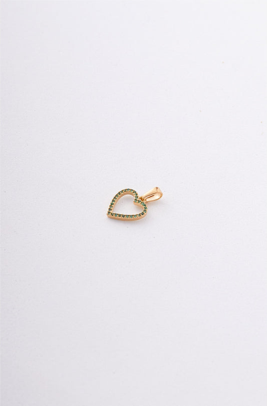 DIJE FIGURA CORAZON CIRCONES