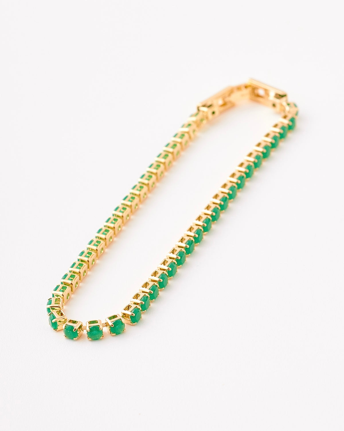 Pulsera Tennis Esmeralda - 18cm x 3mm