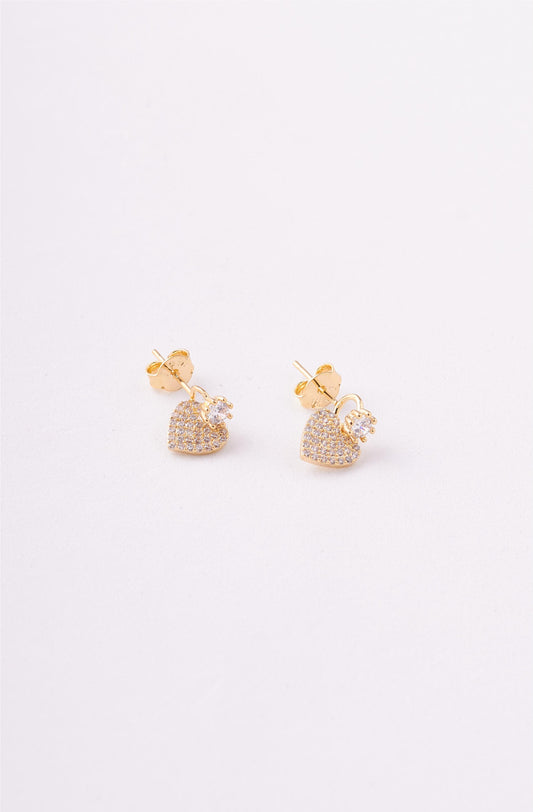 ARETES CORAZON CIRCONES PEQUEÃOS
