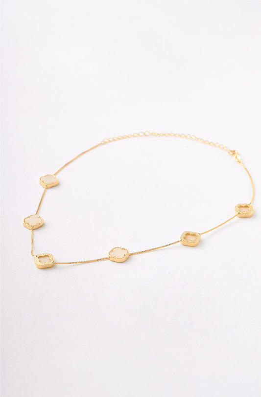 SET COLLAR VENECIANA VAN CLEEF 6 TREBOL