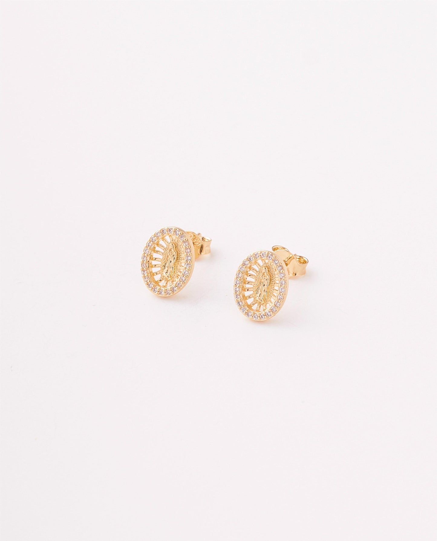 TOPO VIRGEN CON PIEDRAS 9MM
