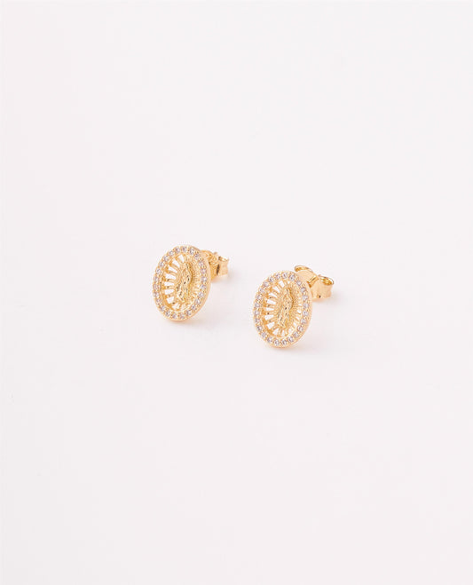TOPO VIRGEN CON PIEDRAS 9MM