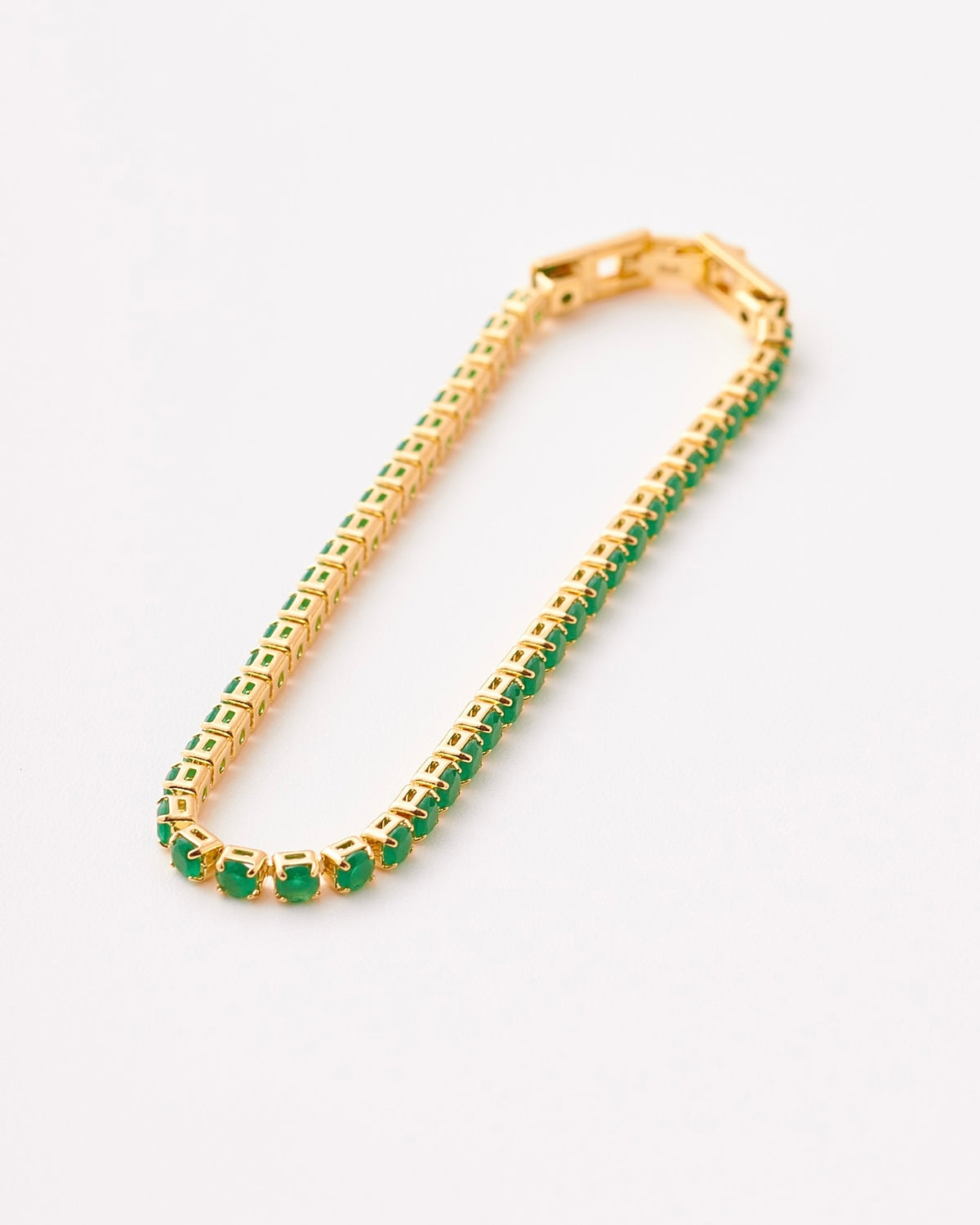 Pulsera Tennis Esmeralda - 18cm x 3mm