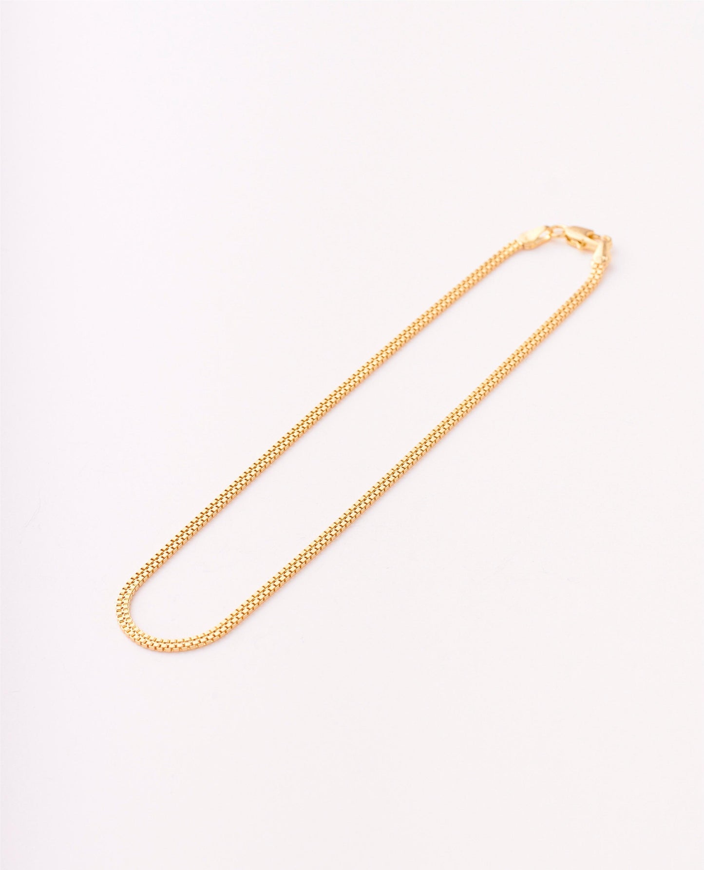 TOBILLERA VENECIANA DOBLE CARRIL 25CM - 2MM