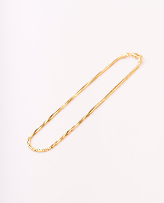 TOBILLERA VENECIANA DOBLE CARRIL 25CM - 2MM
