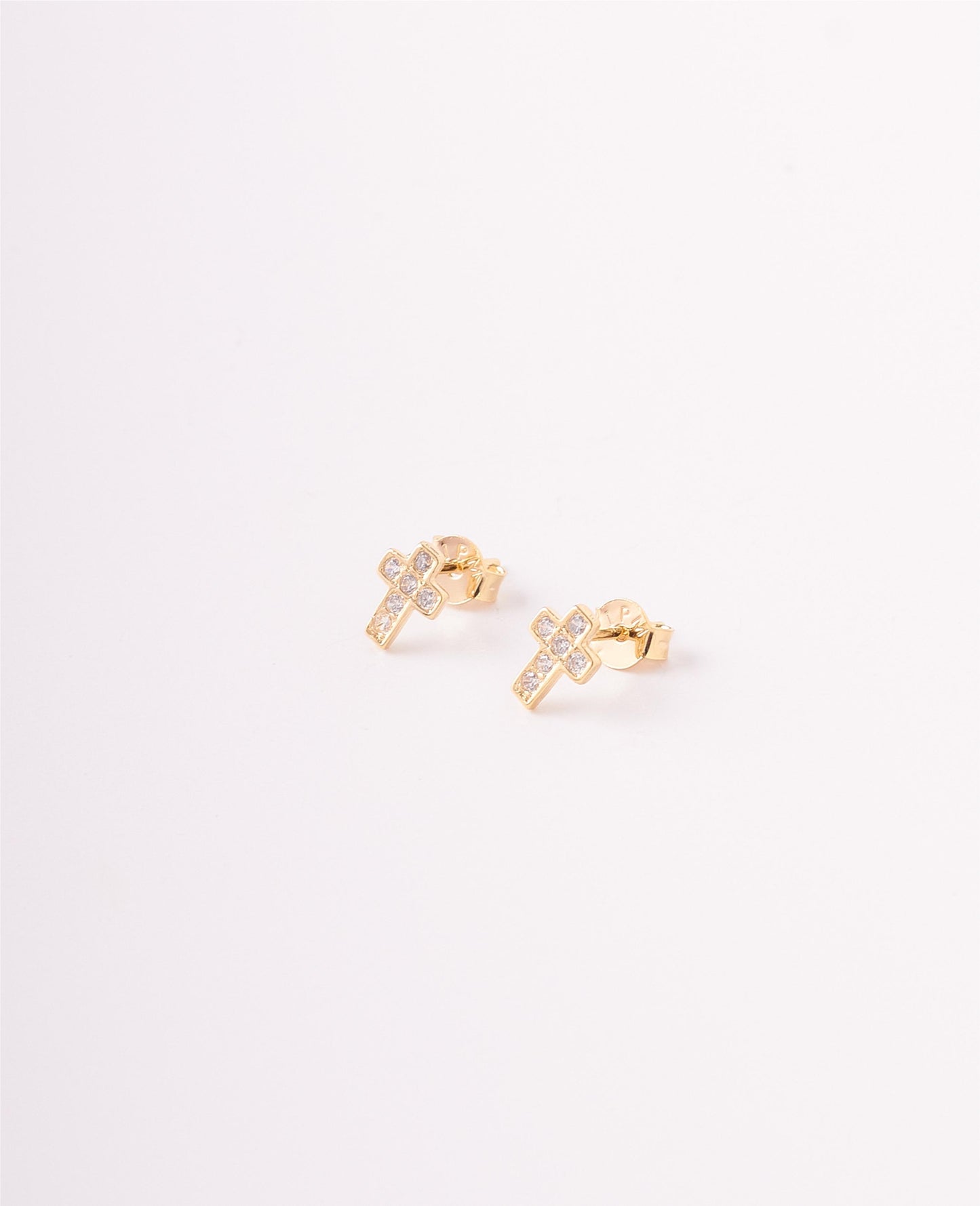 TOPOS CRUZ CIRCONES CRISTAL - 6X8MM