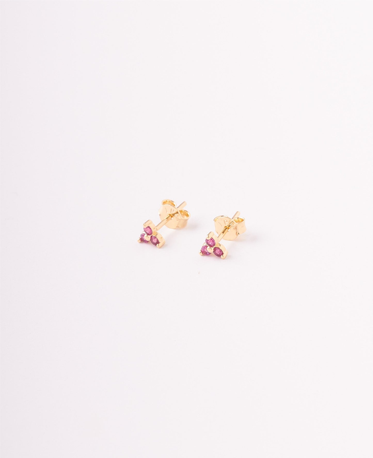 TOPOS FLOR CIRCONES ROSA - 5MM