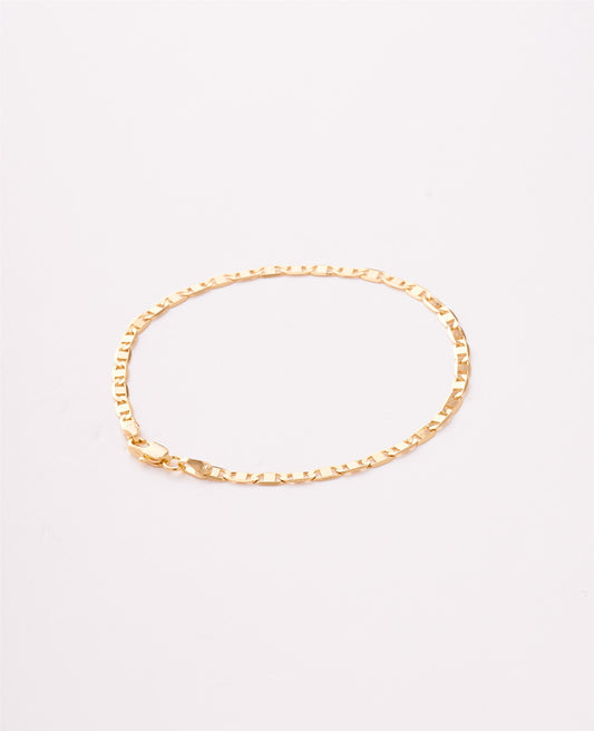 PULSERA ESCALERA PLANA - 21CM, 3MM