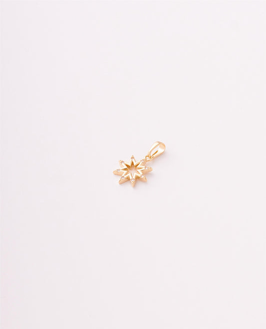DIJE ESTRELLA CIRCONES DE CRISTAL EN PUNTAS