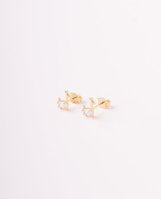 TOPOS FIGURA LLAMA CIRCONES CRISTAL - 7X8MM
