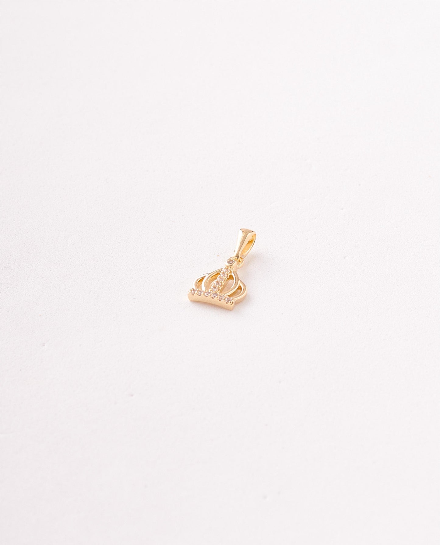DIJE FIGURA CORONA CRISTAL - 9X17MM