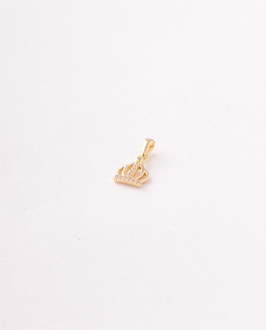 DIJE FIGURA CORONA CRISTAL - 9X17MM