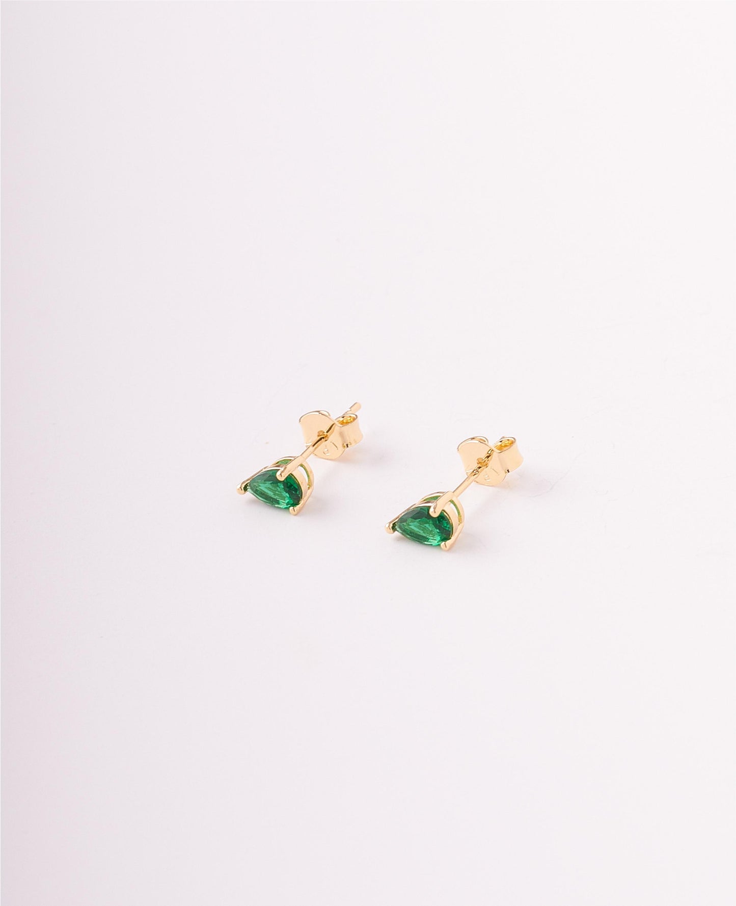 TOPOS GOTA CIRCONES VERDE - 6MM