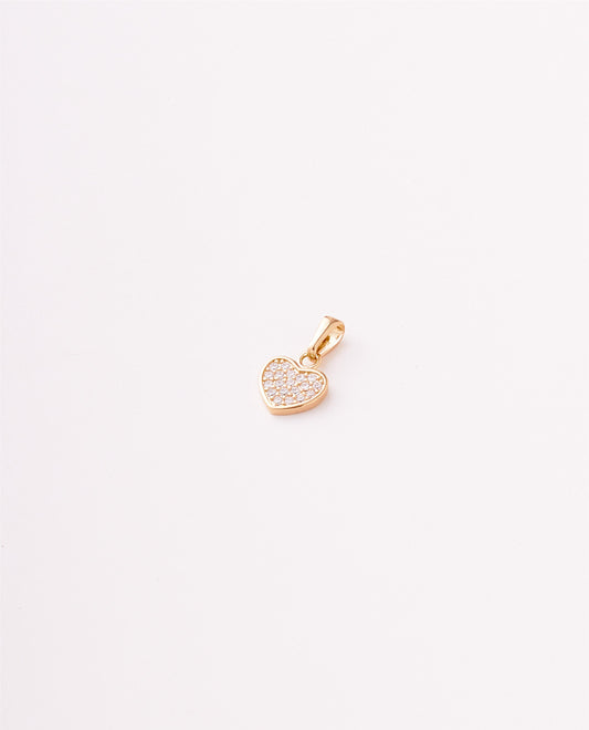 DIJE FIGURA CORAZON CIRCONES DE CRISTAL
