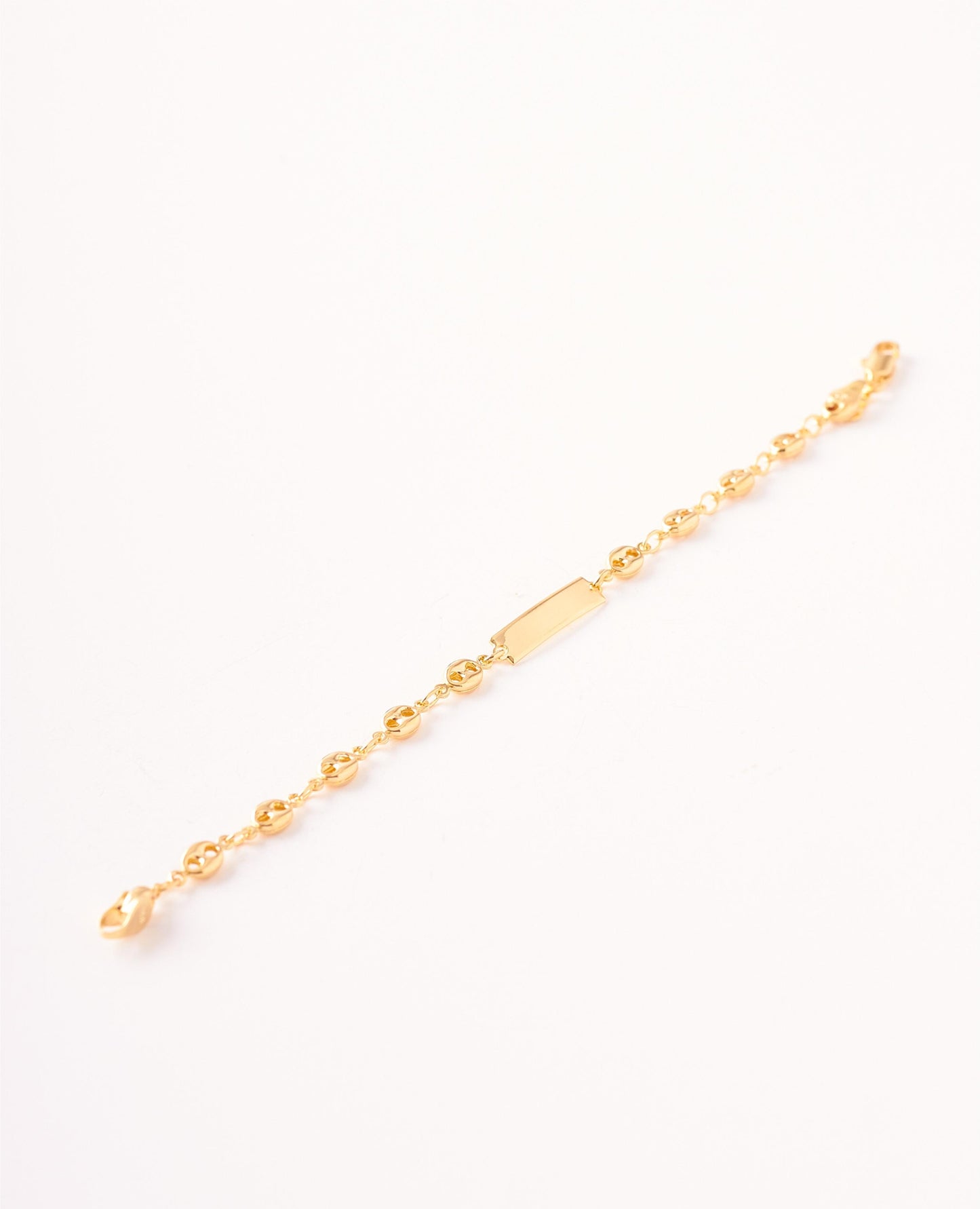 PULSERA PLACA NIÃO GUCHI  14CM  3MM