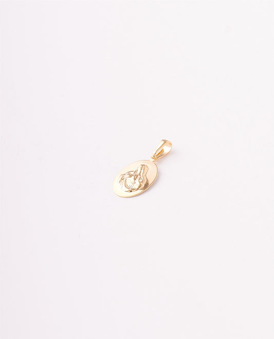 DIJE SAGRADO CORAZON DE MARIA - 10X23MM