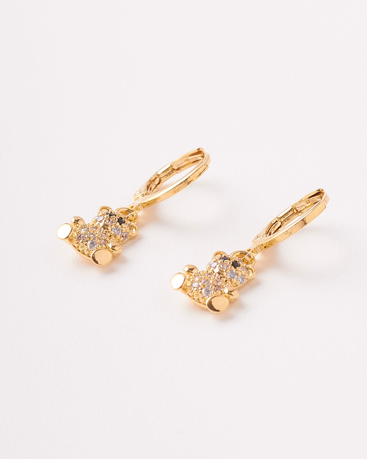 Aretes Oso En Circones - 8x26mm