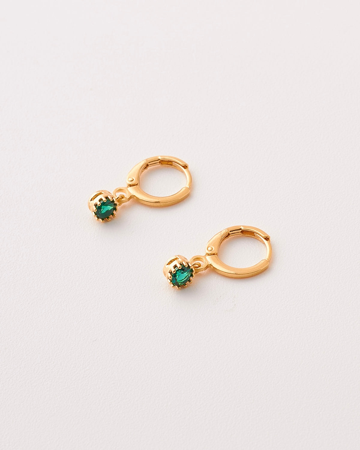 Aretes Chispa Esmeralda