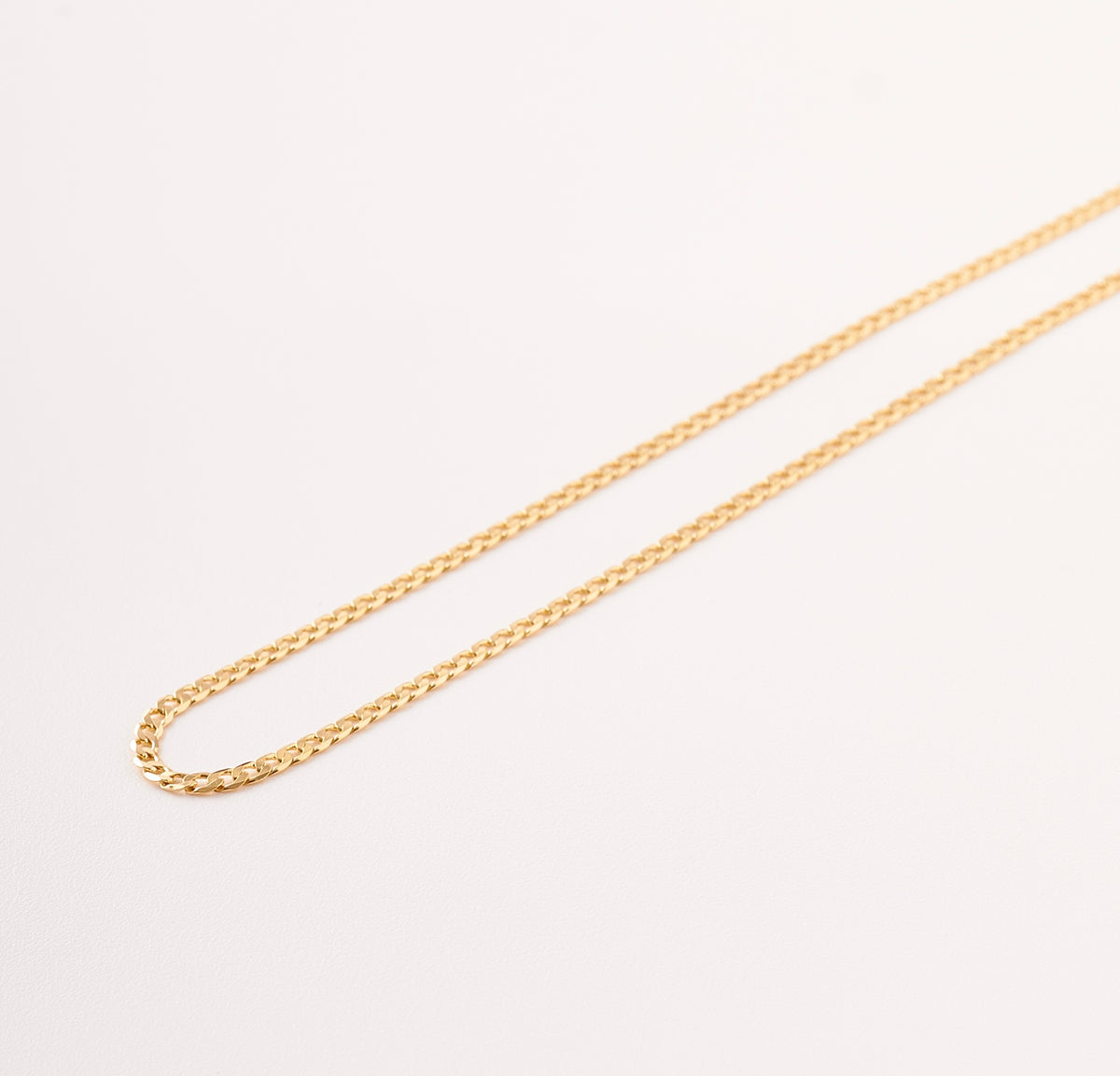 Cadena Tejido Cubana Plana - 60cm x 2mm