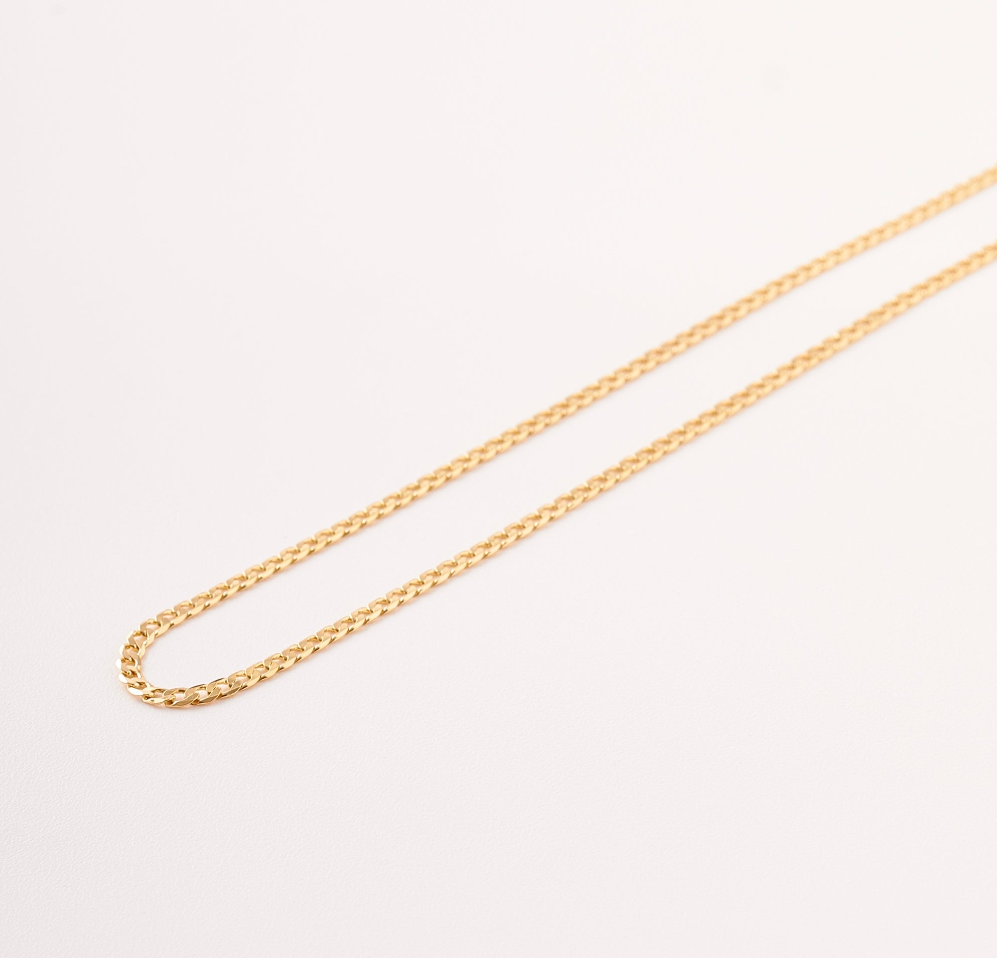Cadena Tejido Cubana Plana - 60cm x 2mm