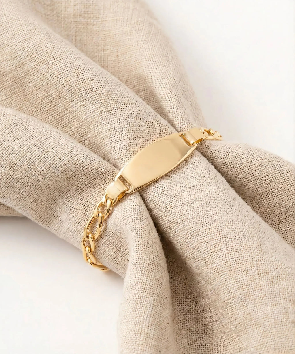 Pulsera Placa Tejido 3x1 - 14cm x 2mm