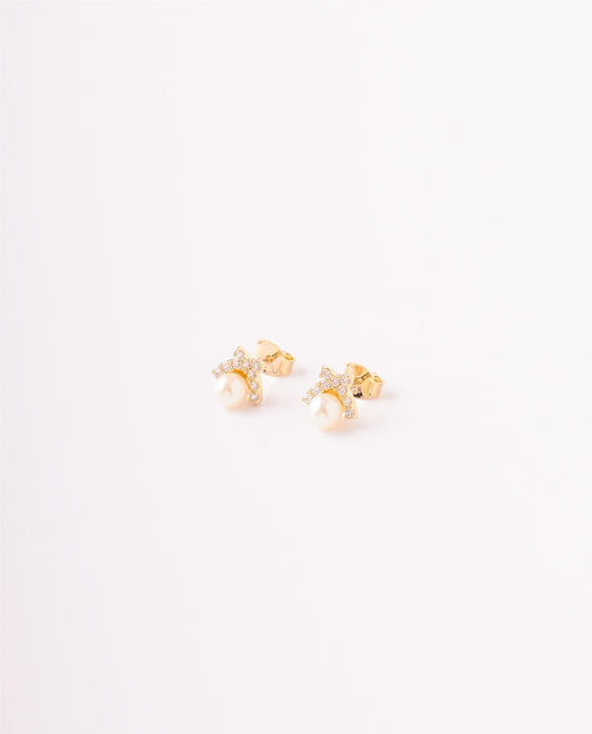 TOPOS CIRCONES PERLA - 8MM
