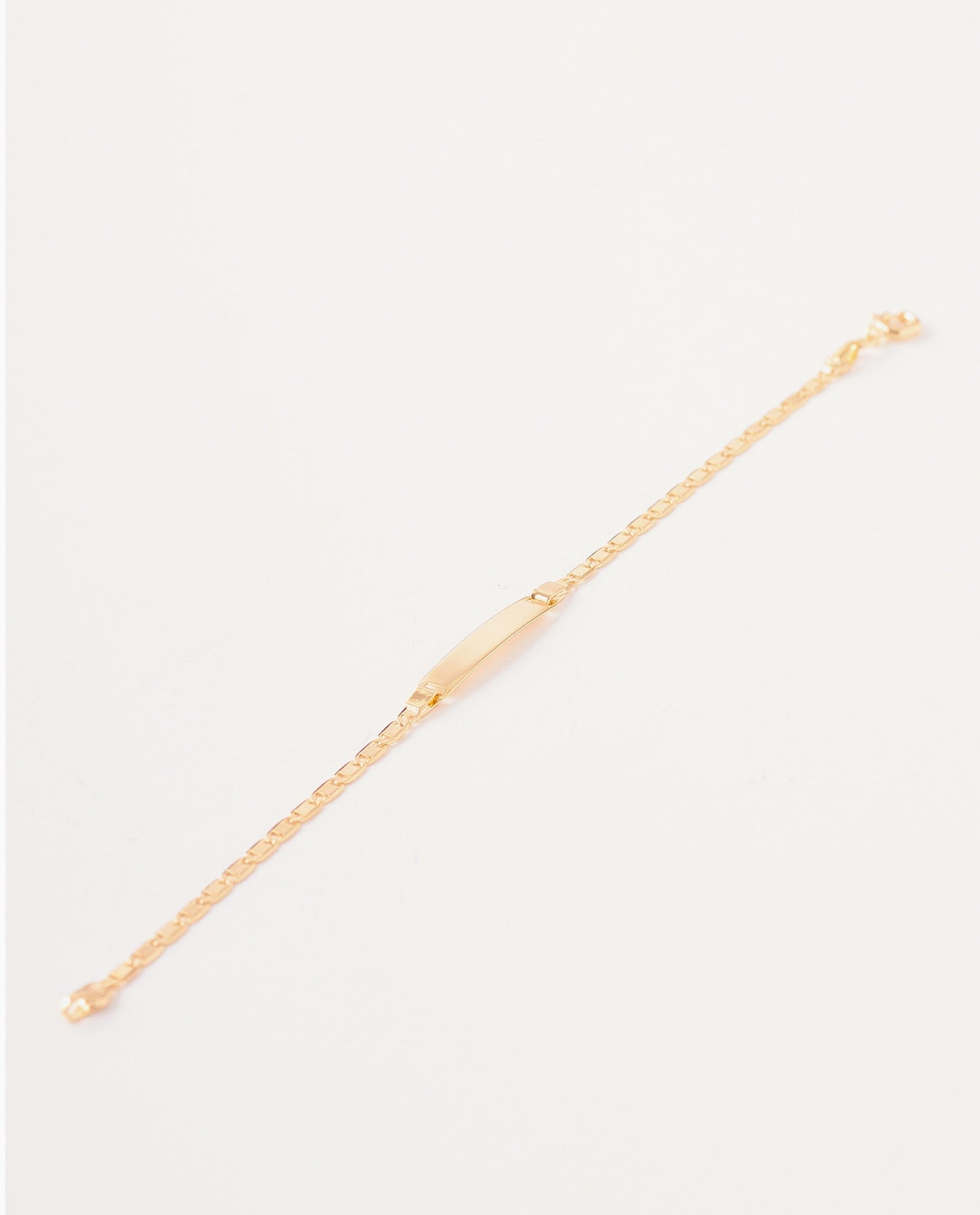 PULSERA  PLACA NIÃ0 16CM    2MM